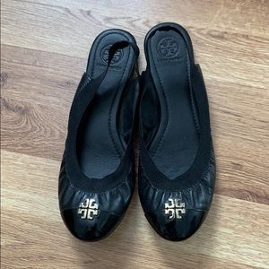 Tory birch leather flats